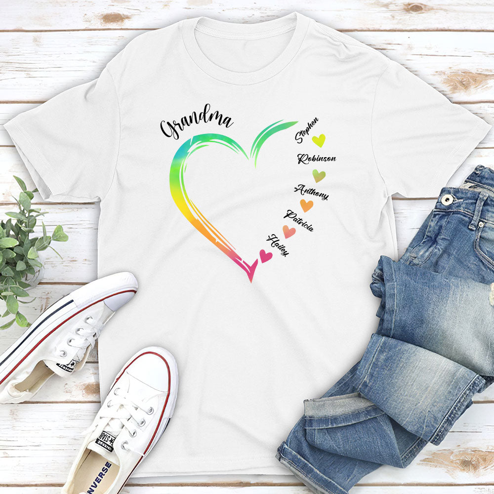 Becoming A Grandmother - Personalized Custom Unisex T-shirt