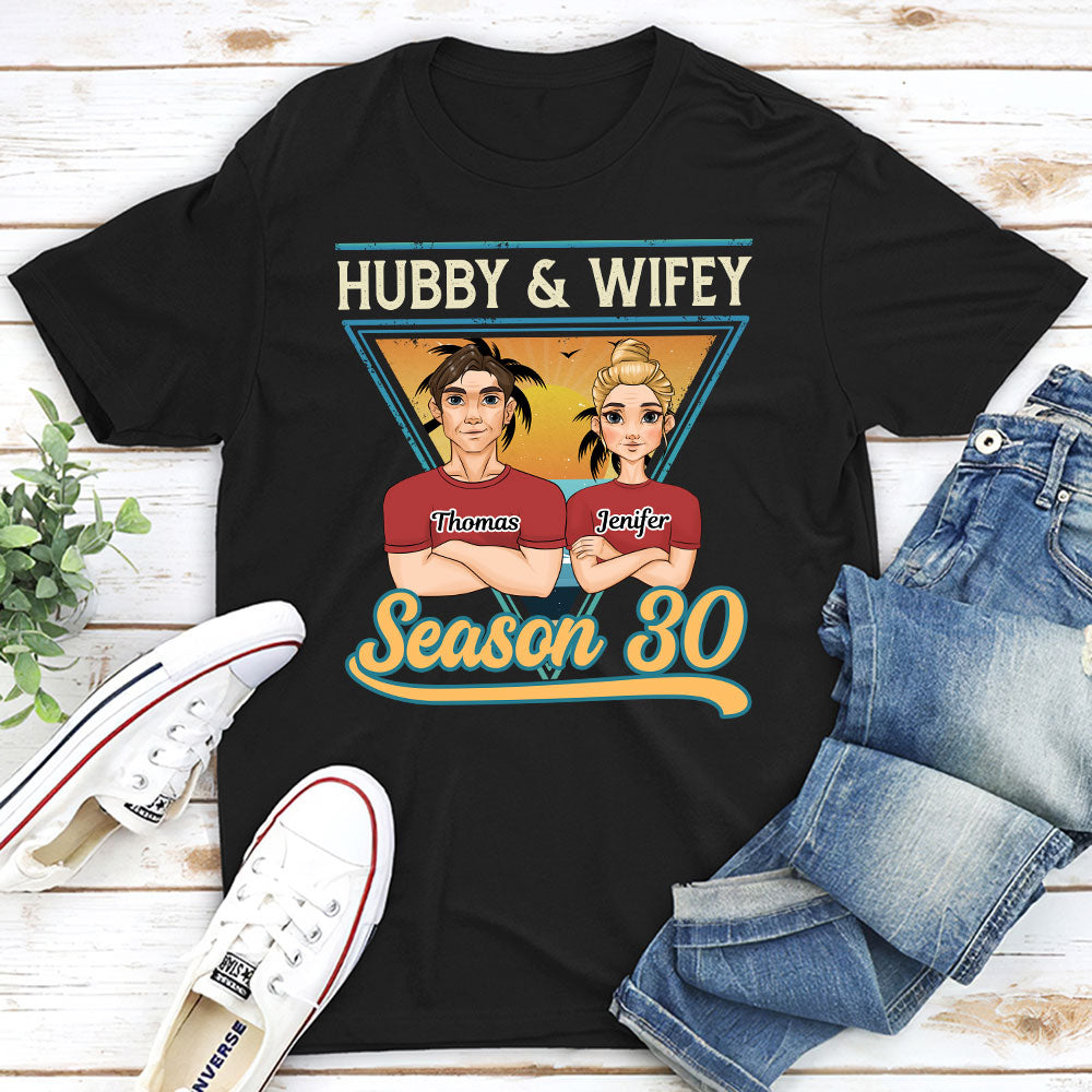 Hubby And Wifey Season  - Personalized Custom Classic T-shirt