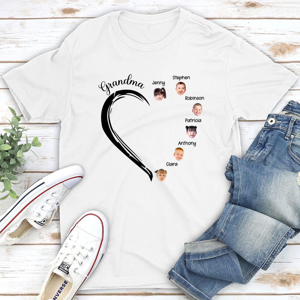 Sweetheart Of Grandma - Personalized Custom Unisex T-shirt