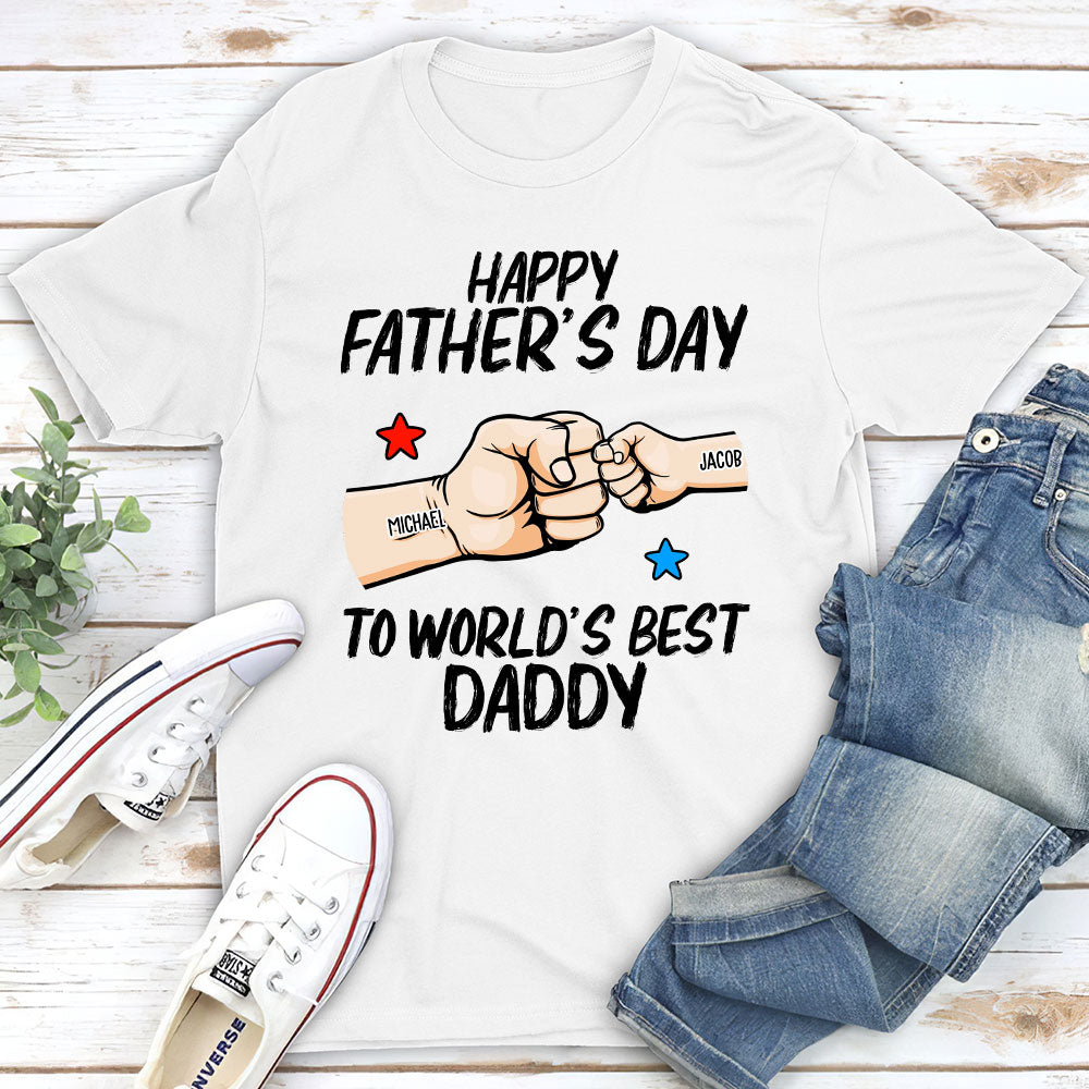 World Best Daddy - Personalized Custom Classic T-shirt