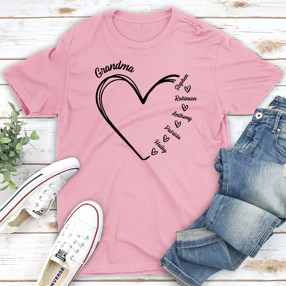 Grandma Is The Best - Personalized Custom Unisex T-shirt