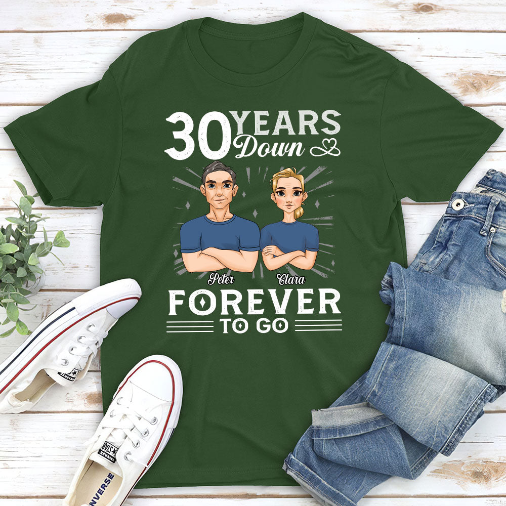 Years Down Forever To Go - Personalized Custom Classic T-shirt