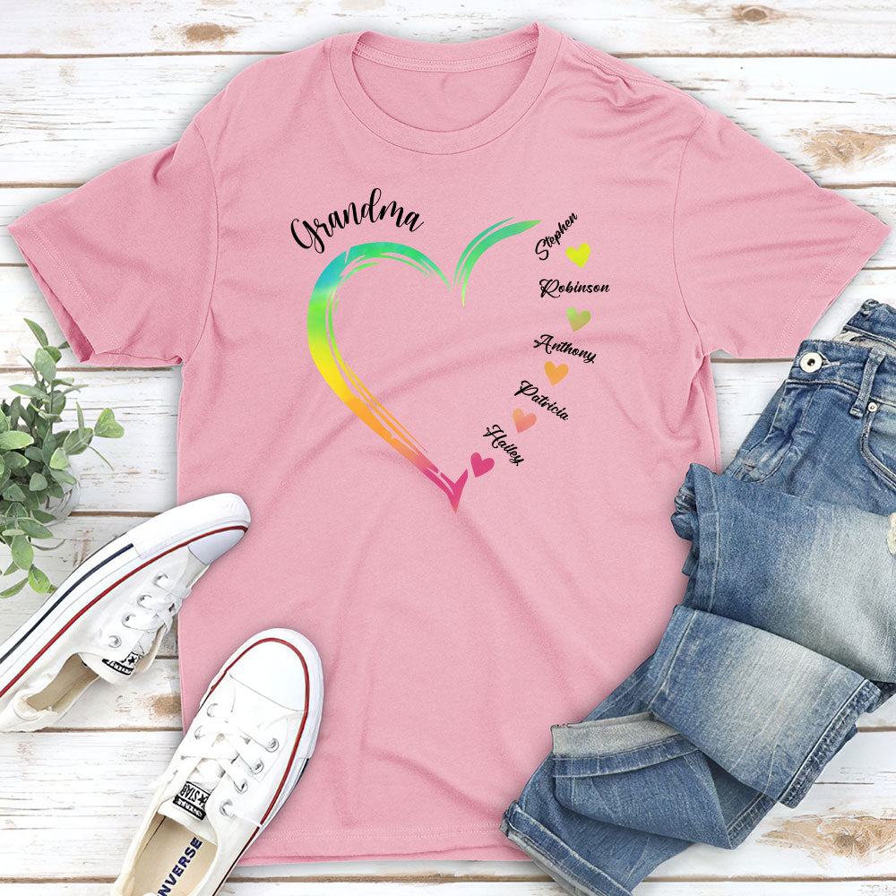 Becoming A Grandmother - Personalized Custom Unisex T-shirt