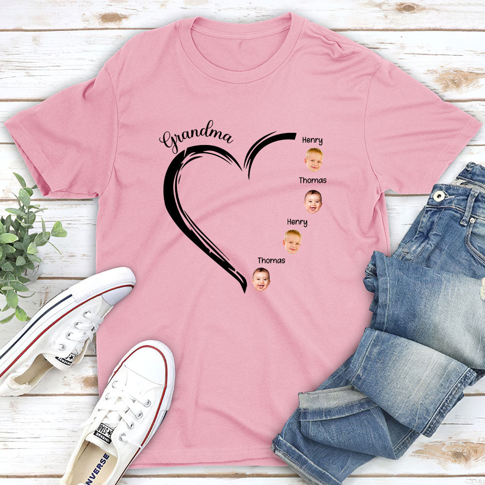 Sweetheart Of Grandma - Personalized Custom Unisex T-shirt