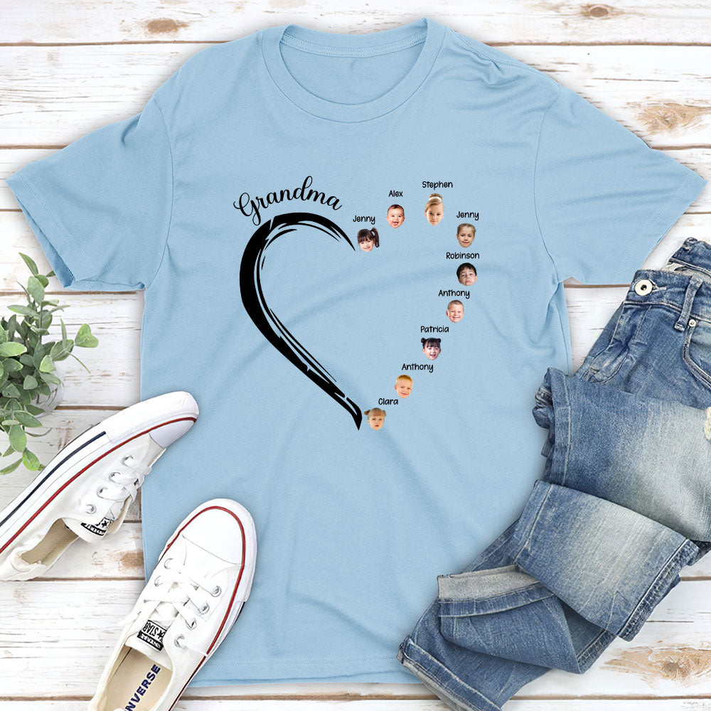 Sweetheart Of Grandma - Personalized Custom Unisex T-shirt