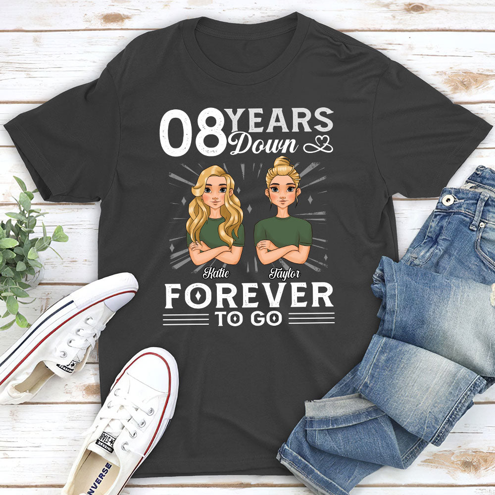 Years Down Forever To Go - Personalized Custom Classic T-shirt