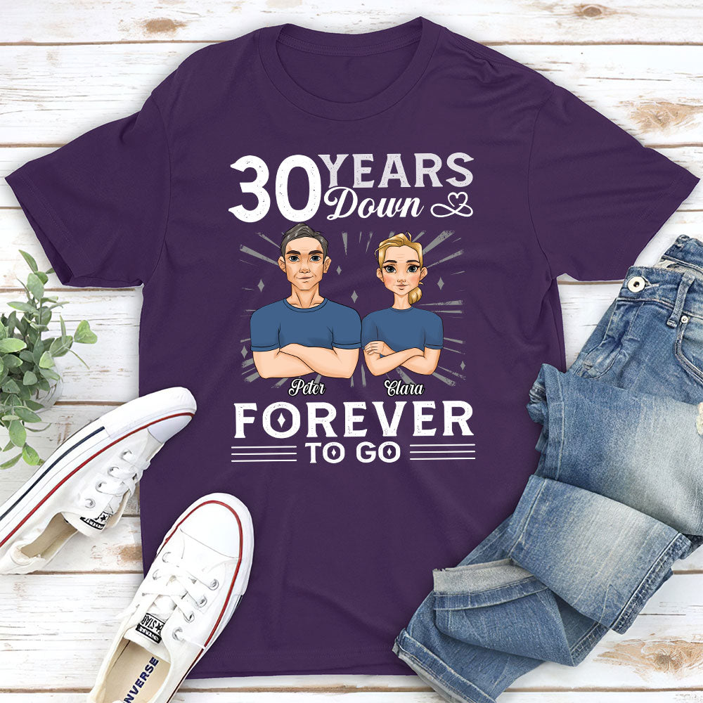 Years Down Forever To Go - Personalized Custom Classic T-shirt