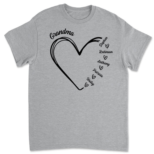 Grandma Is The Best - Personalized Custom Unisex T-shirt