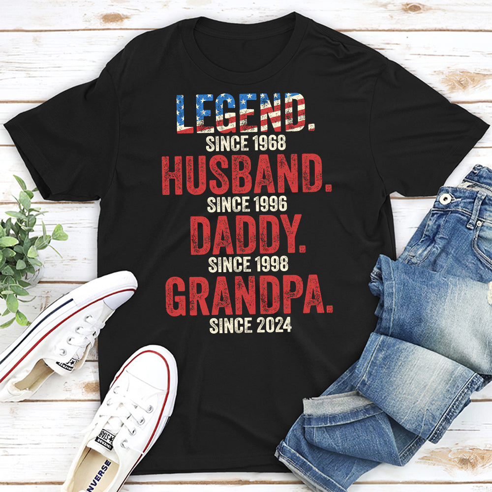 Daddy Is A Legend  - Personalized Custom Shirt