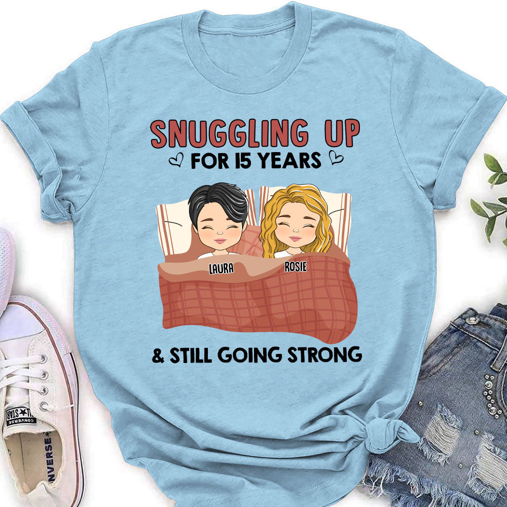 Snuggling Up - Personalized Custom Women's T-shirt