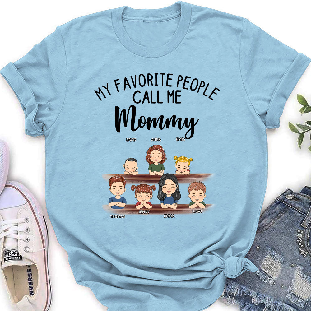 My Favorite People Call Me Granny - Personalized Custom Women's T-shirt