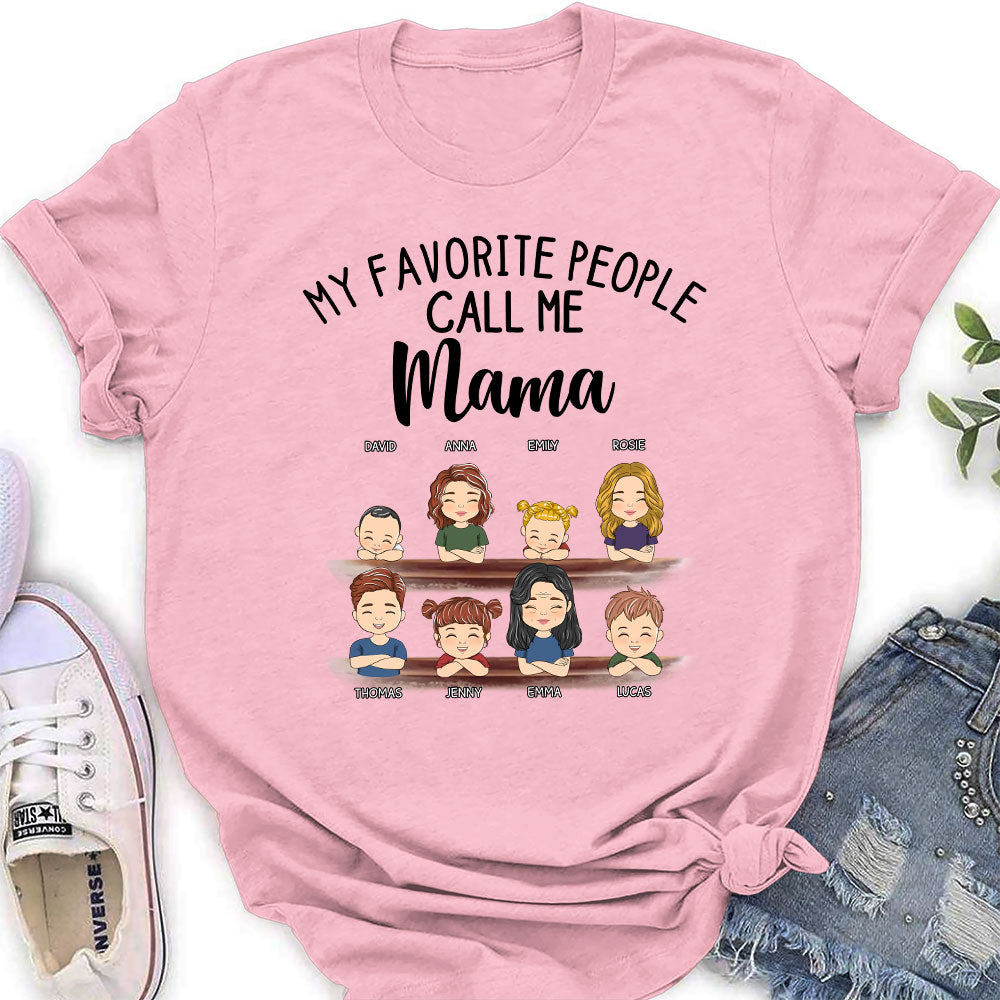 My Favorite People Call Me Granny - Personalized Custom Women's T-shirt