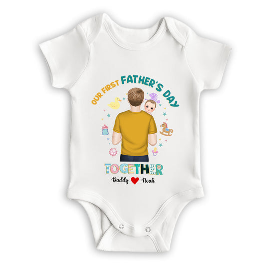 I Have A Hero I Call Him Daddy - Personalized Custom Baby Onesie