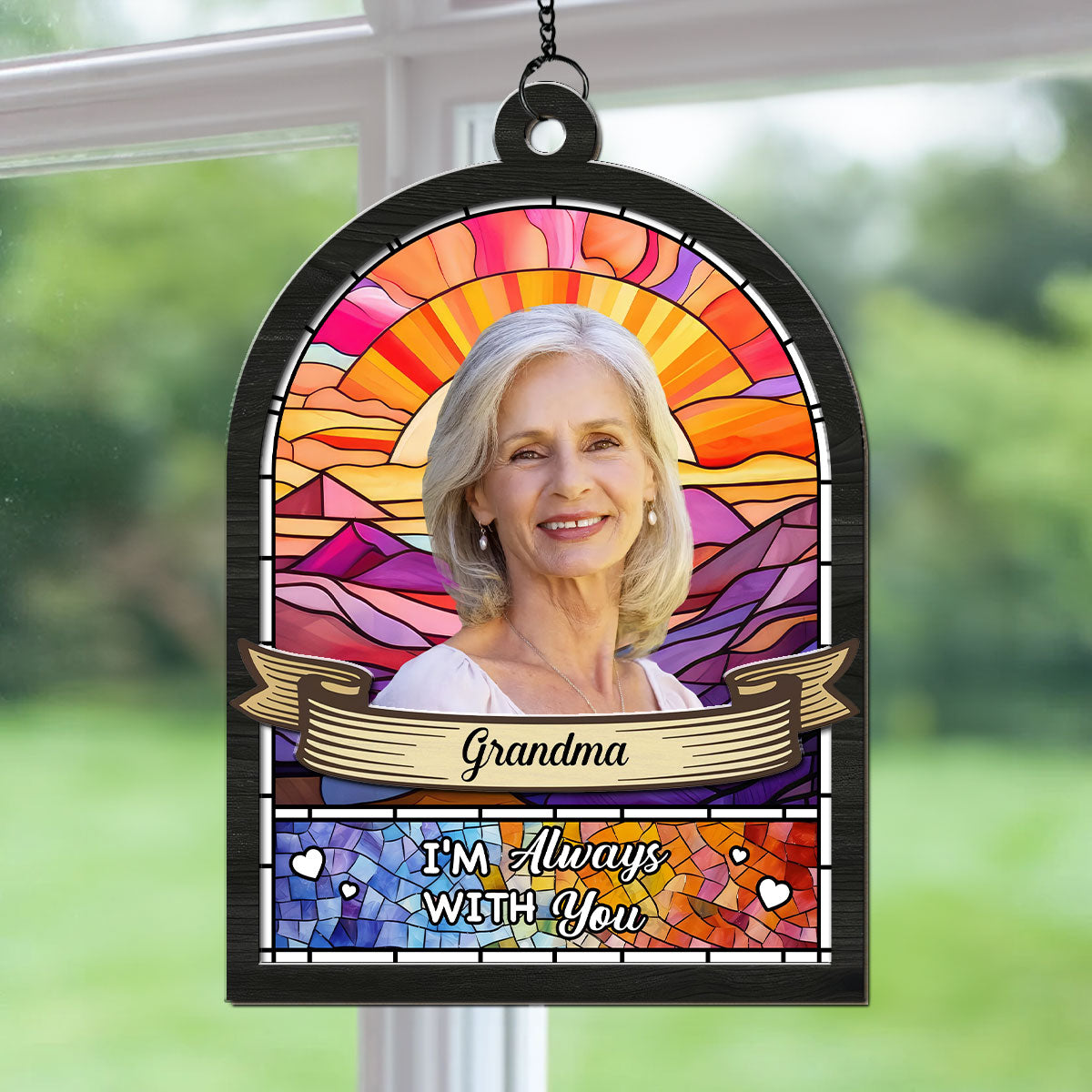 Custom Photo I Will Always Remember You - Personalized Custom Suncatcher