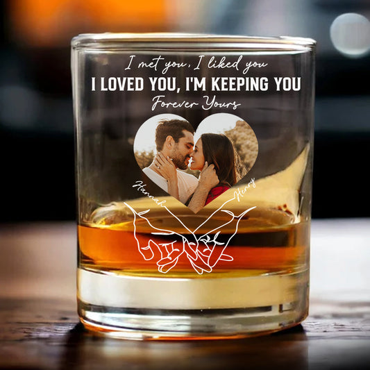 Forever And Always - Personalized Custom Whiskey Glass