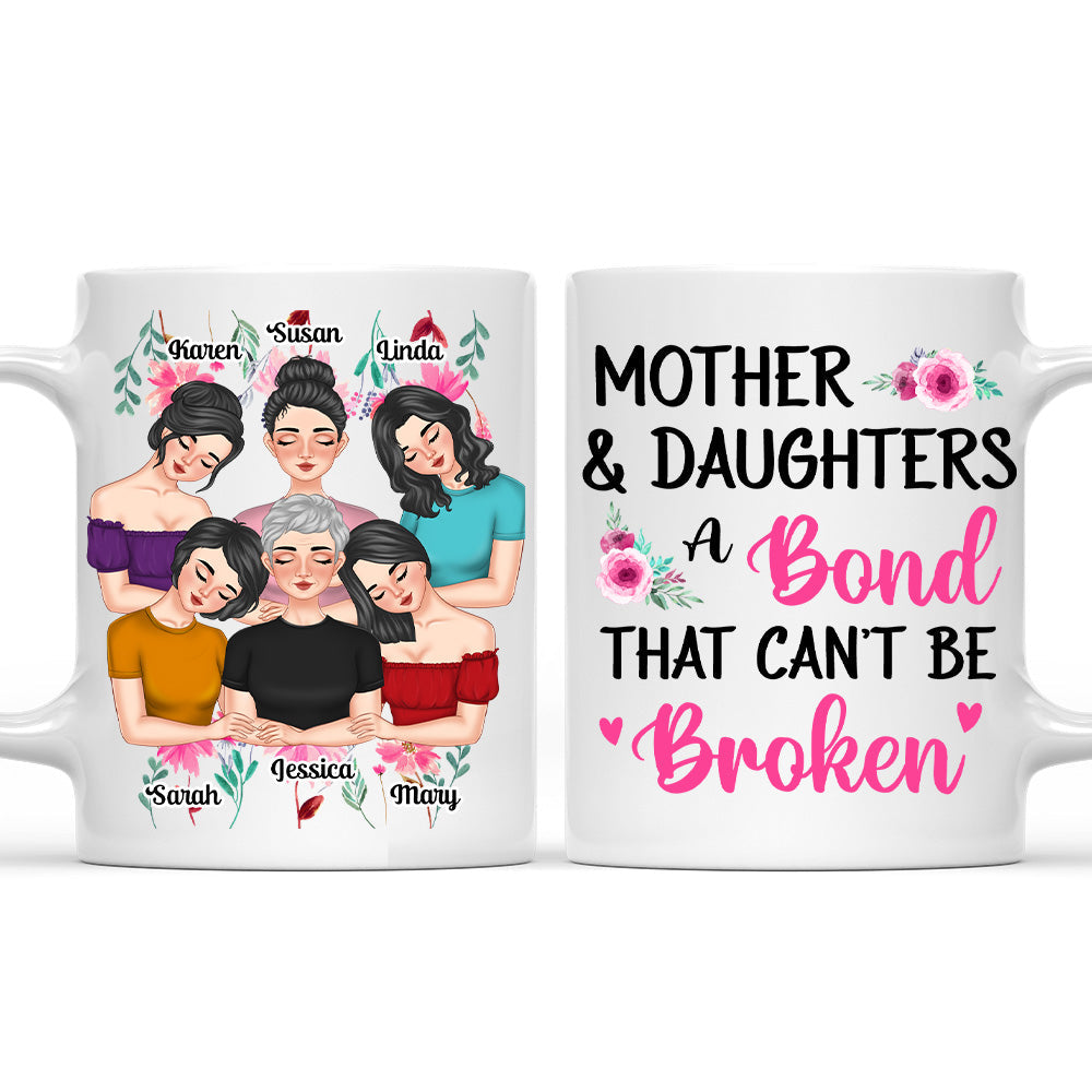 Mother And Daughters - Personalized Custom Coffee Mug