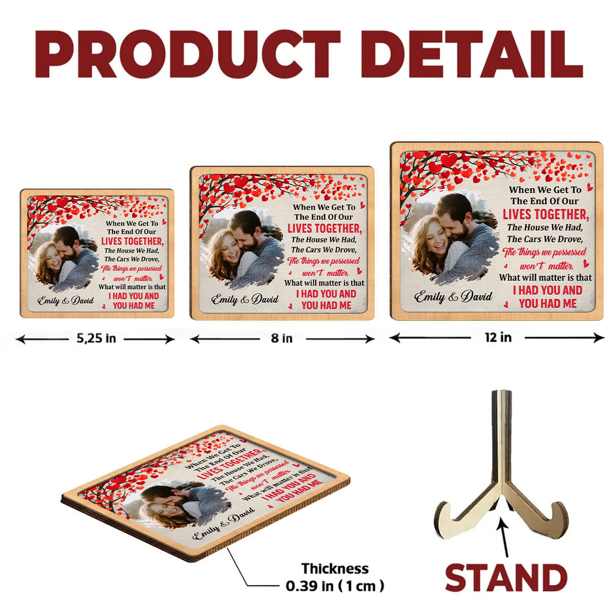 When We Get - Personalized Wooden Plaque