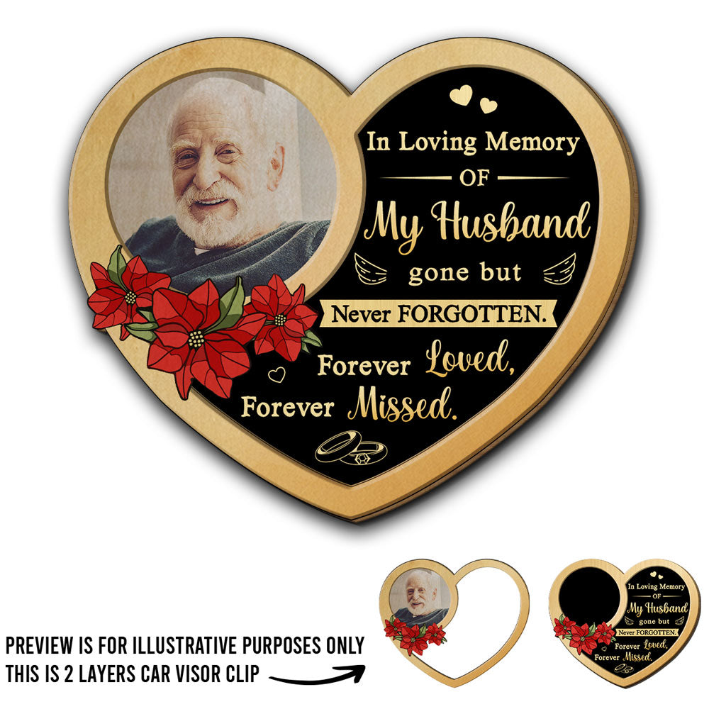 Forever Loved Forever Missed - Personalized Custom Car Visor Clip