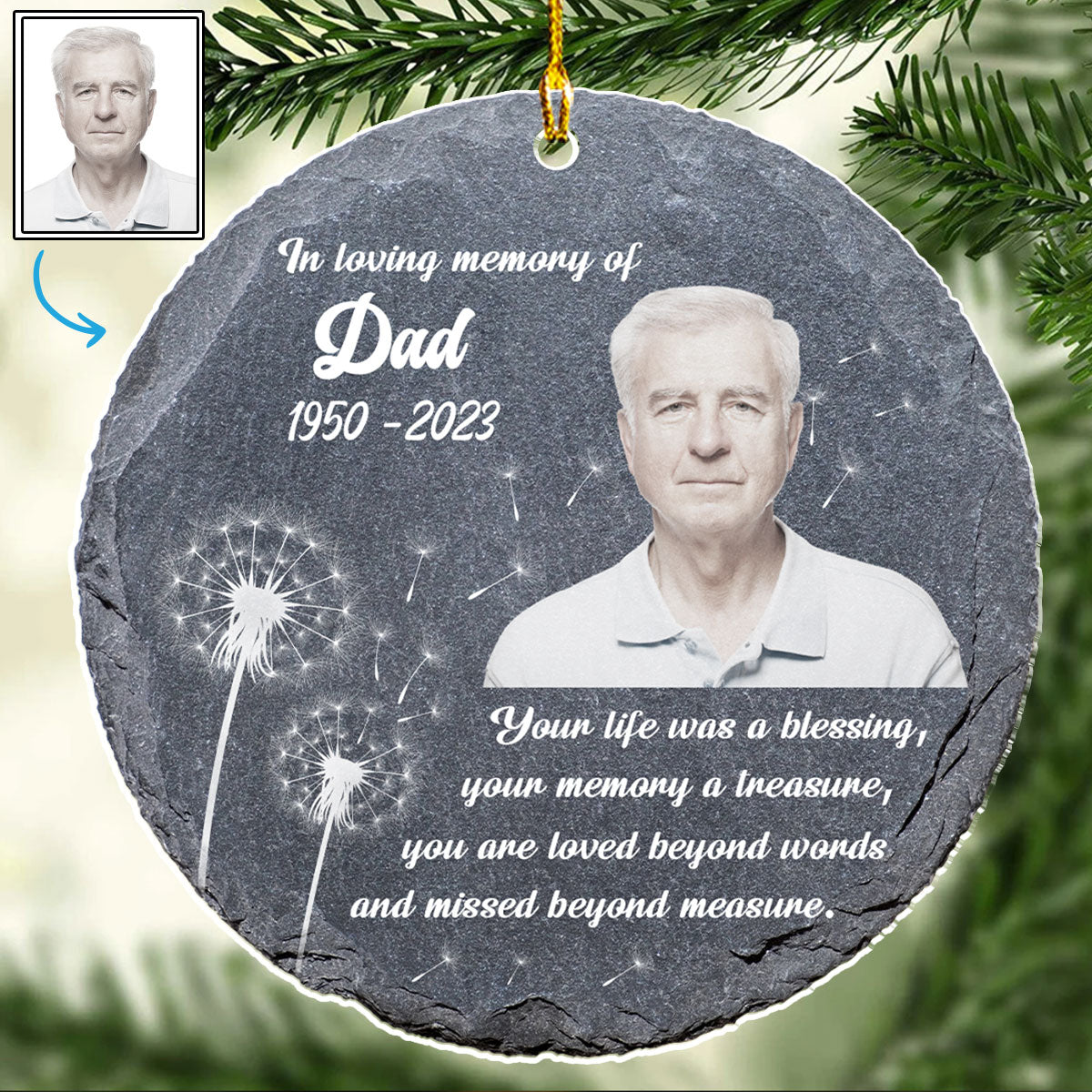 You Are Loved Beyond Words - Personalized Custom Acrylic Ornament