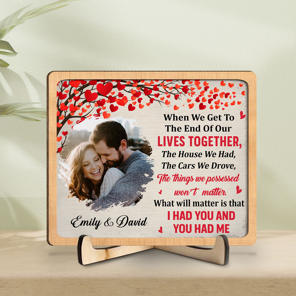 When We Get - Personalized Wooden Plaque
