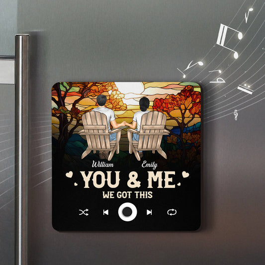 You And Me - Personalized Custom Music Fridge Magnet