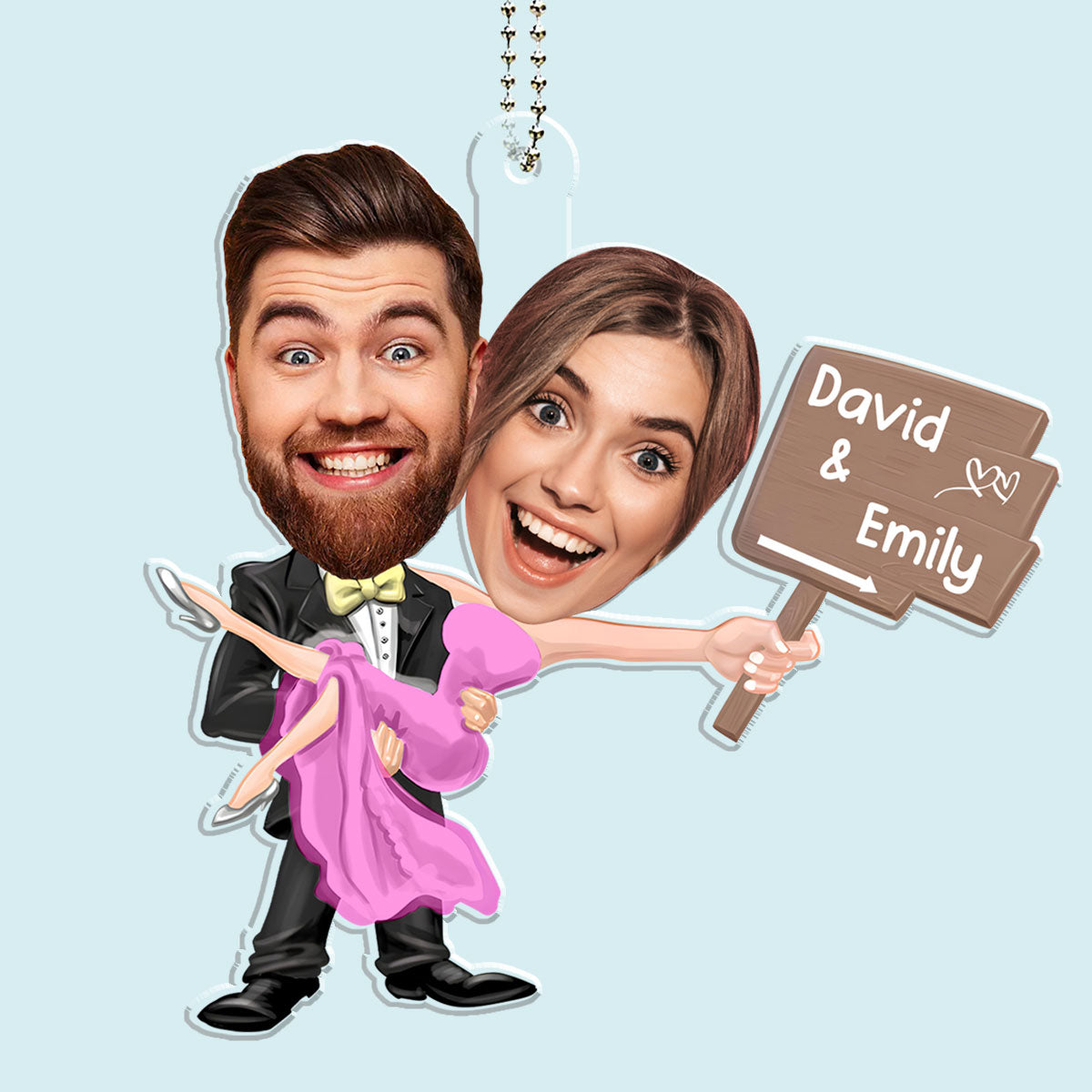 Forever With You - Personalized Custom Car Ornament