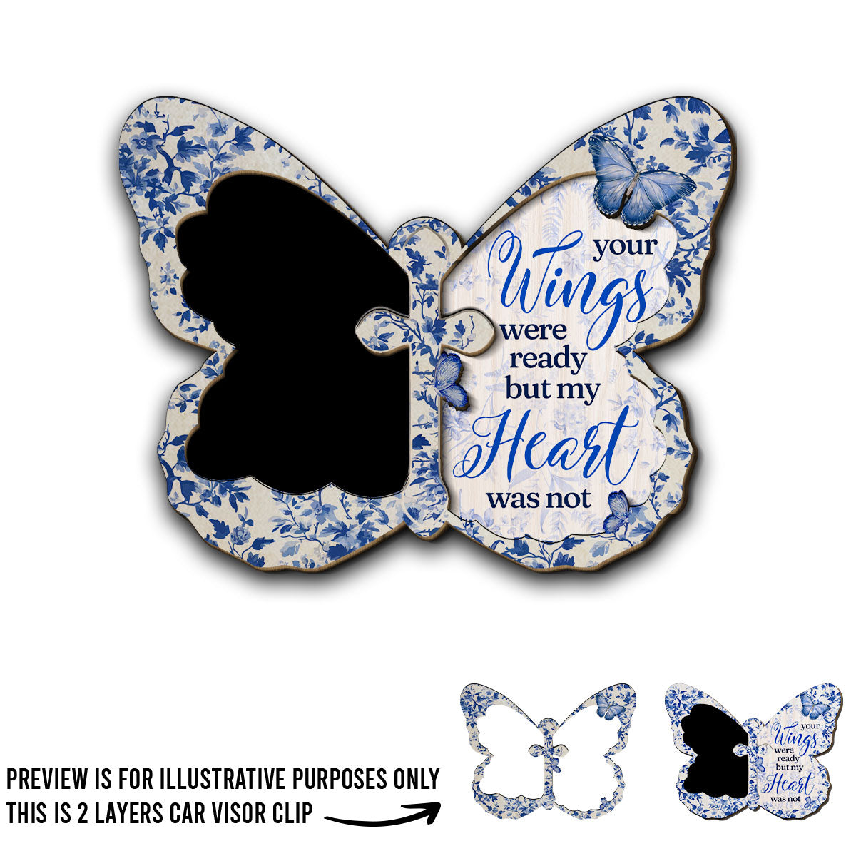 My Heart Was Not - Personalized Custom Car Visor Clip