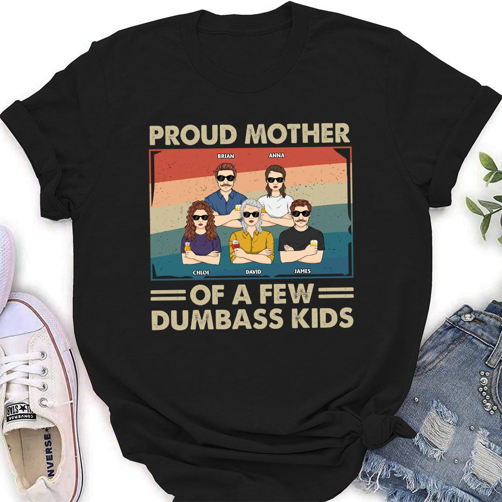 Proud Mother Of A Few Kids - Personalized Custom Women's T-shirt