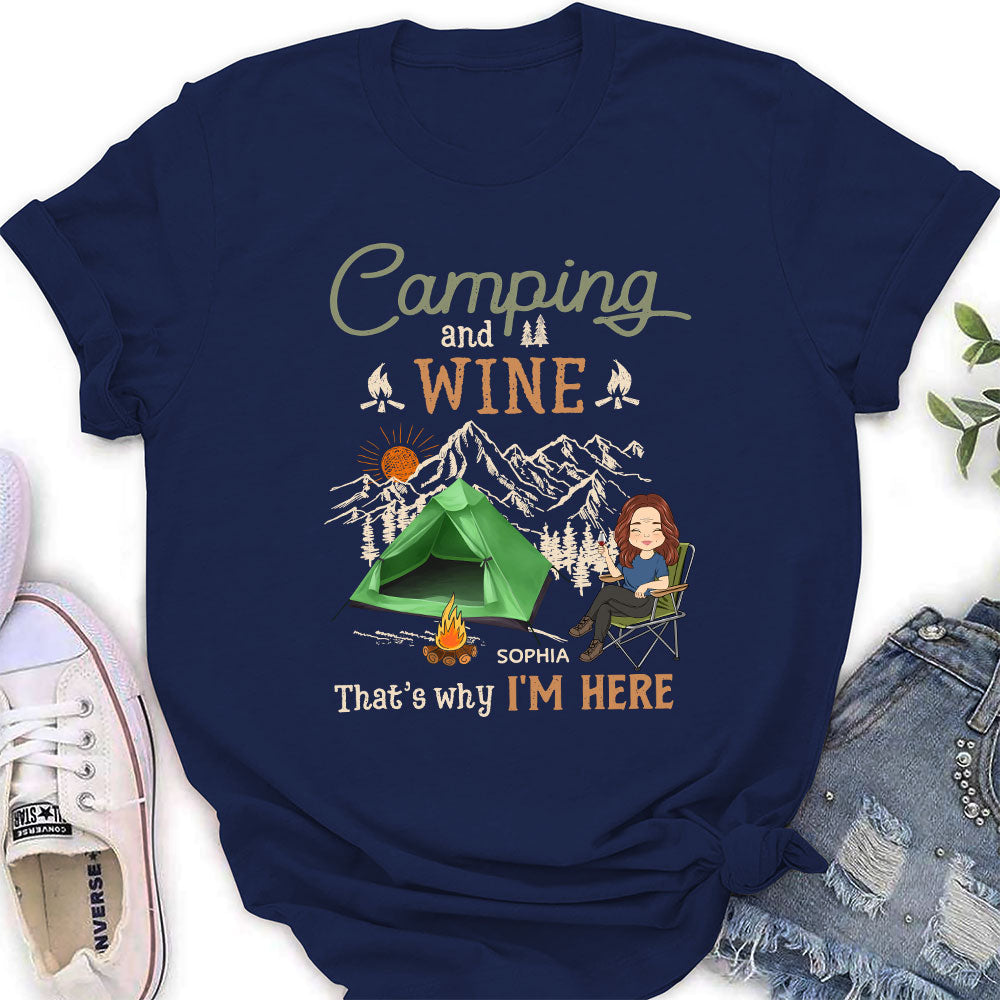 Why Im Here - Personalized Custom Women's T-shirt