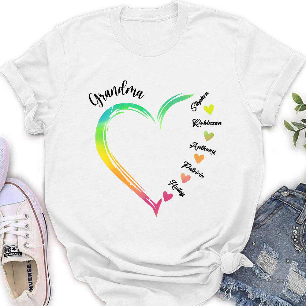 Becoming A Grandmother - Personalized Custom Women's T-shirt