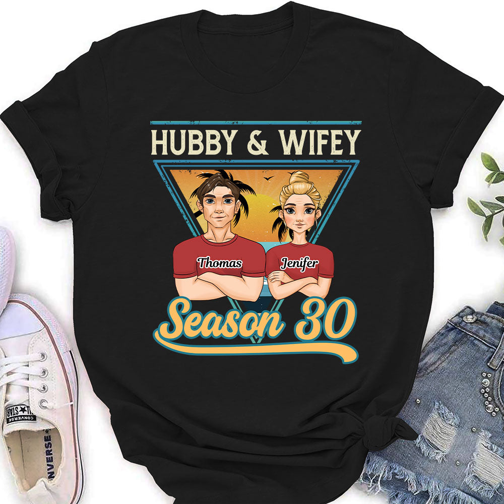 Hubby And Wifey Season  - Personalized Custom Women's T-shirt