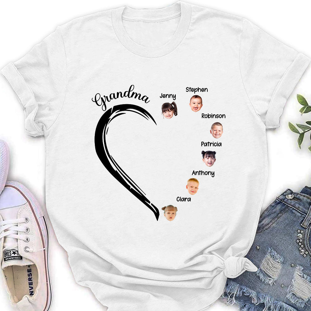 Sweetheart Of Grandma - Personalized Custom Women's T-shirt
