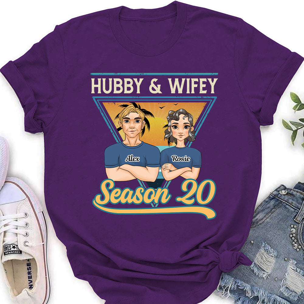 Hubby And Wifey Season  - Personalized Custom Women's T-shirt