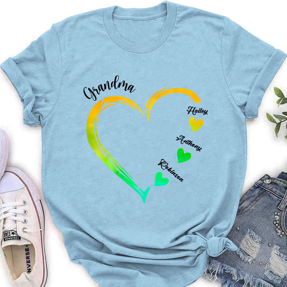 Becoming A Grandmother - Personalized Custom Women's T-shirt