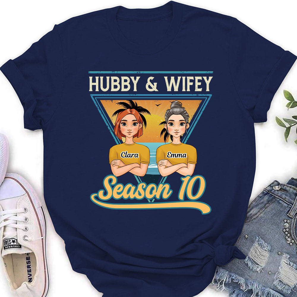 Hubby And Wifey Season  - Personalized Custom Women's T-shirt