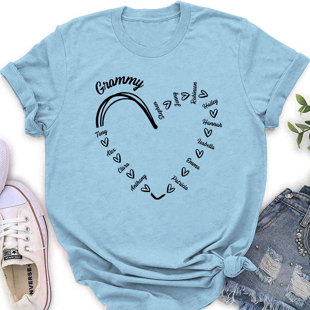 Grandma Is The Best - Personalized Custom Women's T-shirt