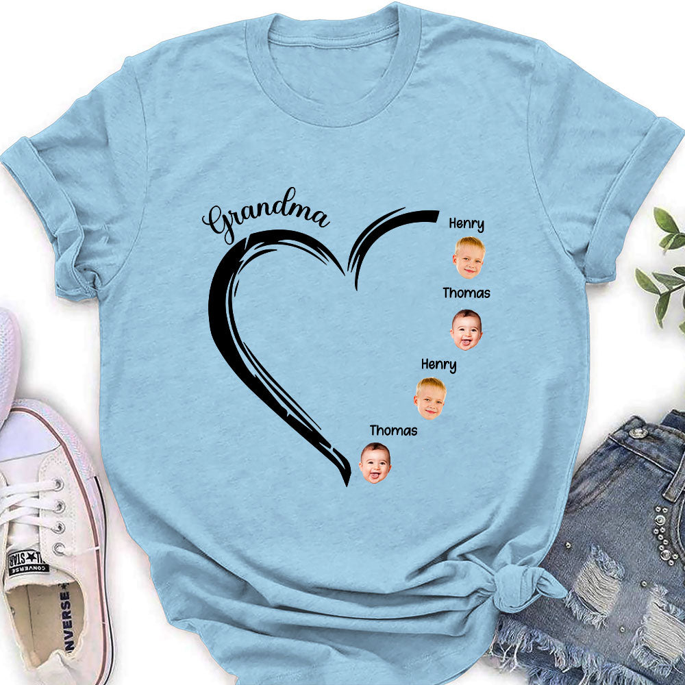 Sweetheart Of Grandma - Personalized Custom Women's T-shirt