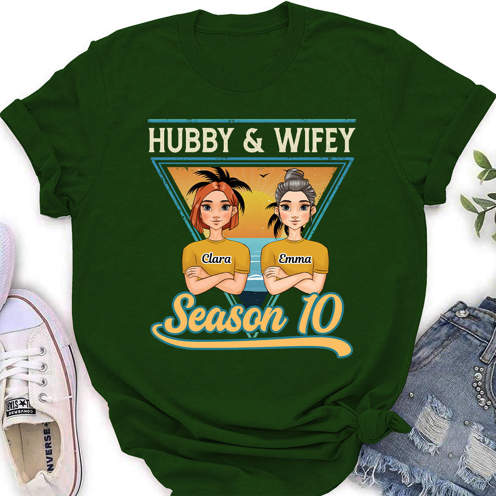 Hubby And Wifey Season  - Personalized Custom Women's T-shirt