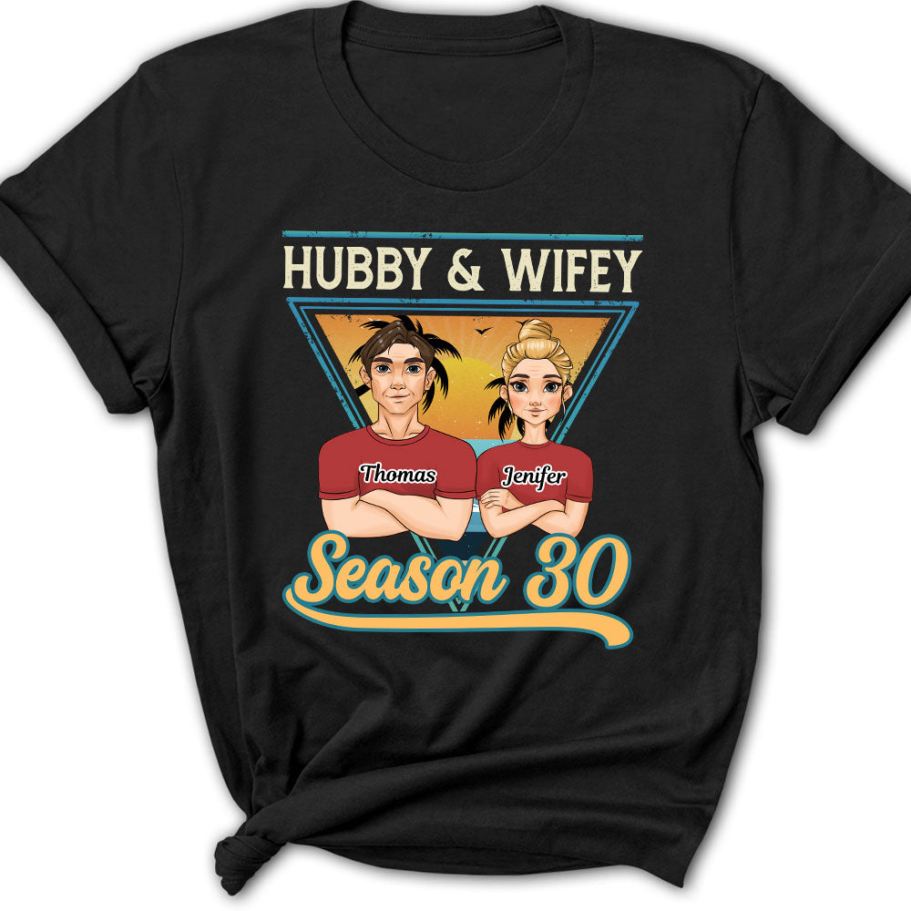 Hubby And Wifey Season  - Personalized Custom Women's T-shirt
