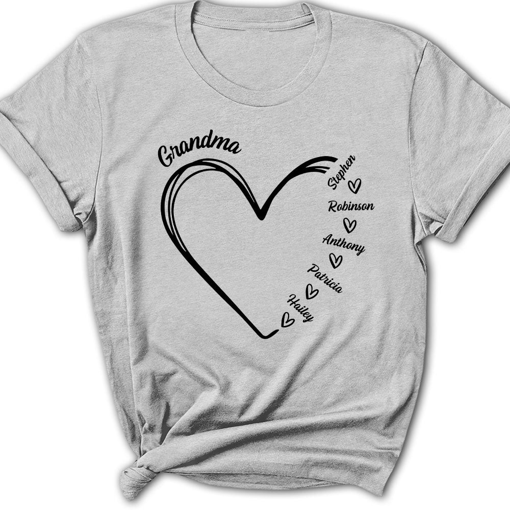Grandma Is The Best - Personalized Custom Women's T-shirt