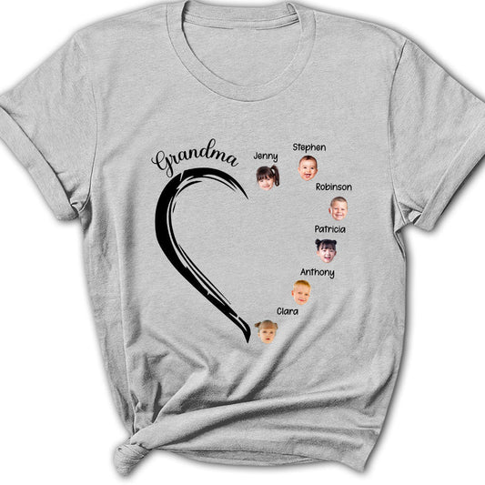 Sweetheart Of Grandma - Personalized Custom Women's T-shirt