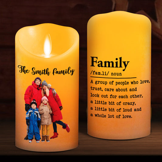 A Group Of People Who Love Each Other - Personalized Custom LED Candle