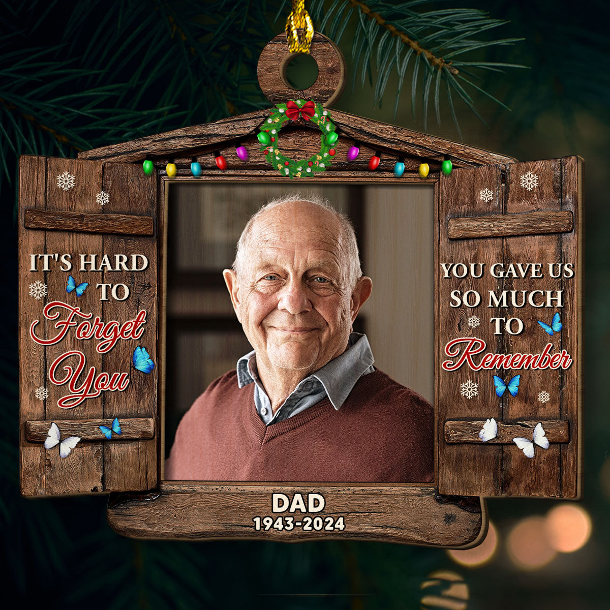 So Much To Remember - Personalized Custom Wood Ornament