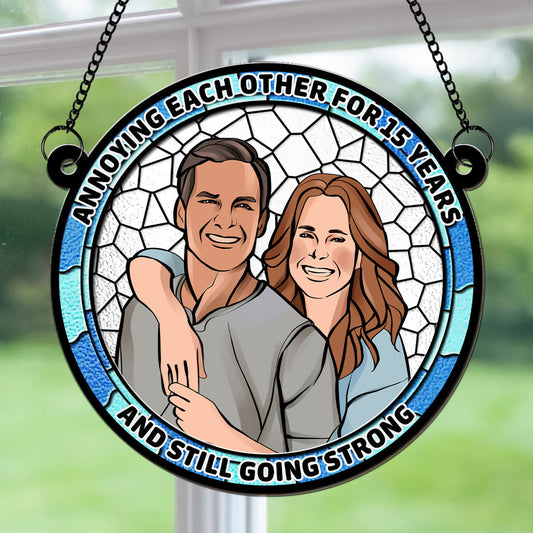 Annoying Each Other - Personalized Custom Suncatcher