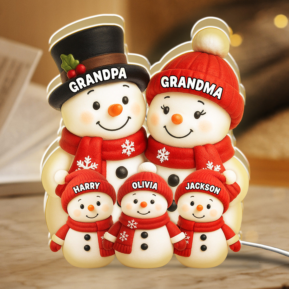 Our Grandkids Snow - Personalized Custom Light Box