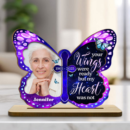 Miss You So Much - Personalized Custom 2-Layer Wood Plaque With Flat Base