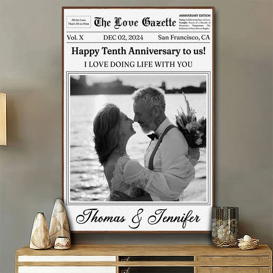 The Love Gazette - Personalized Custom Poster