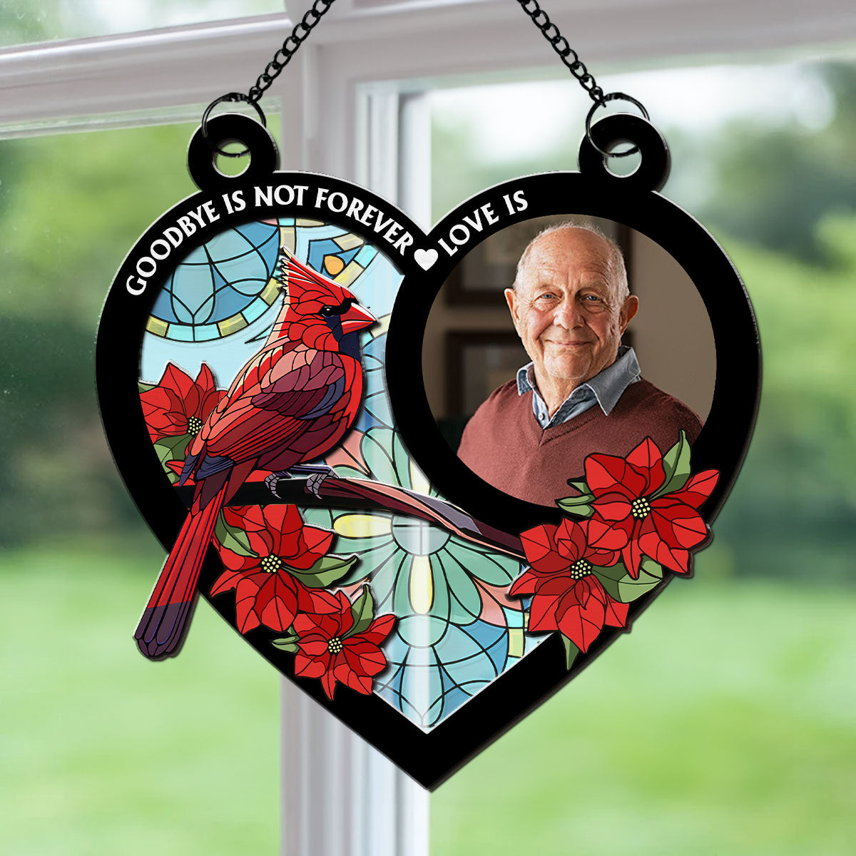 Goodbye Is Not Forever - Personalized Custom Suncatcher