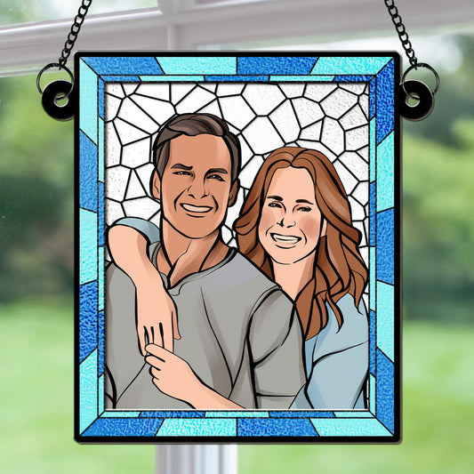 Love You More Every Day - Personalized Custom Suncatcher