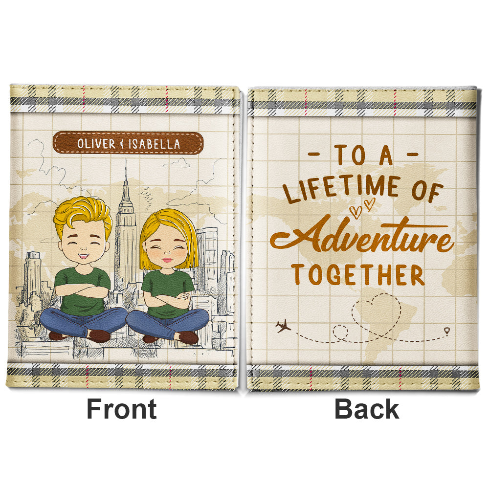 Lifetime Of Adventure - Personalized Custom Passport Cover